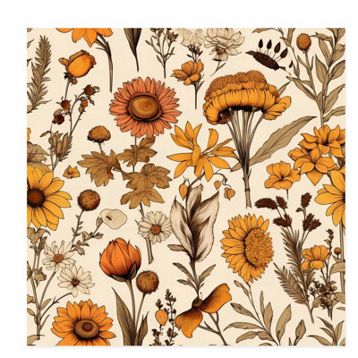 «Botanical Fall», reproduction d'art non encadrée à motif botanique VII