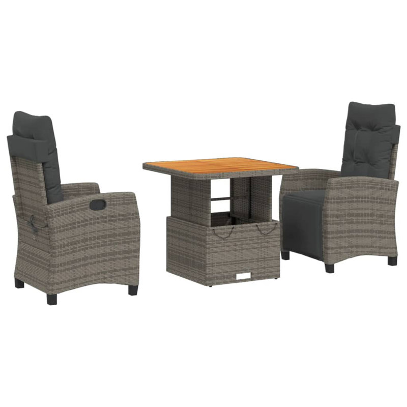Ensemble repas avec coussins Red Barrel Studio®, Table d'une longueur de 31,5 po, 2