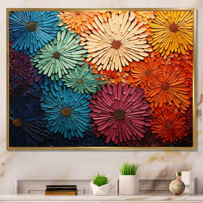 Mid Century Sunburst Serenade III - Art abstrait Mid-Century