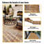 Carreaux de terrasse entrelacés à motif rayé-116436923