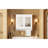 3-In-1 Wall Mounted Bathroom Mirror Cabinet With Adjustable Shelves & Soft Close Doors-1305167099