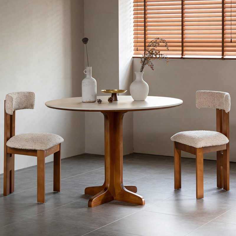 Rond en bois de frêne Spalding, H 29,52 po x l 39,37 po x P 39,37 po, Beige