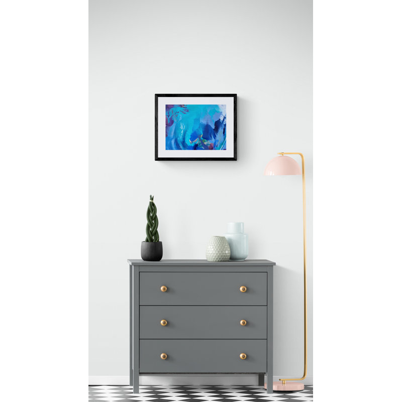 Blue Star Print by Usha Shukla