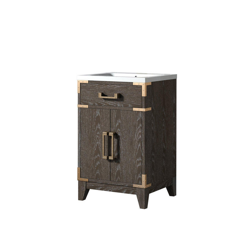 Meuble-lavabo simple avec plateau en acrylique
