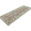 Tapis de couloir oriental brun Kazak