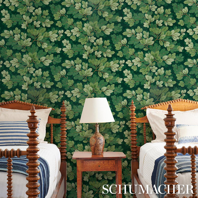 Floral Paper Wallpaper Roll, Forest