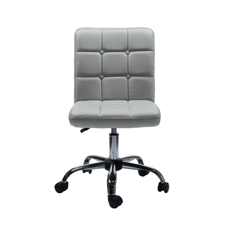 Chaise de travail en polyuréthane Adhafera, gris
