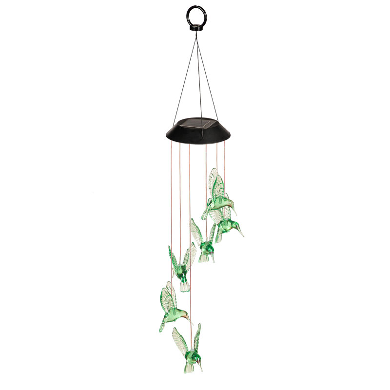 Mobile solaire colibri vert