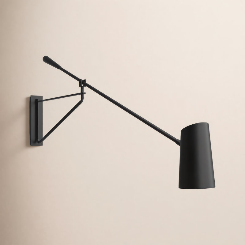 Eros Steel LED Swing Arm Sconce