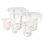 Winco 5 -Piece Plastic Measuring Cup Set