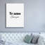  «I Love You In French» par Seven Trees, art mural sur toile, 40 po x 54 po