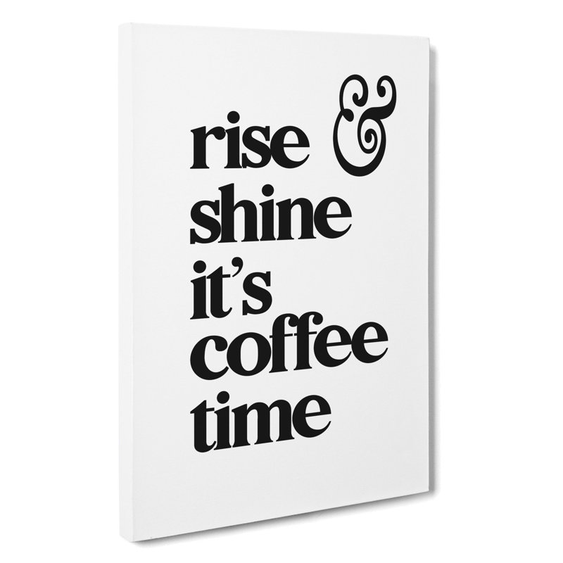 Coffee Time - Wrapped Canvas, 76cm H x 50cm W x 3cm D