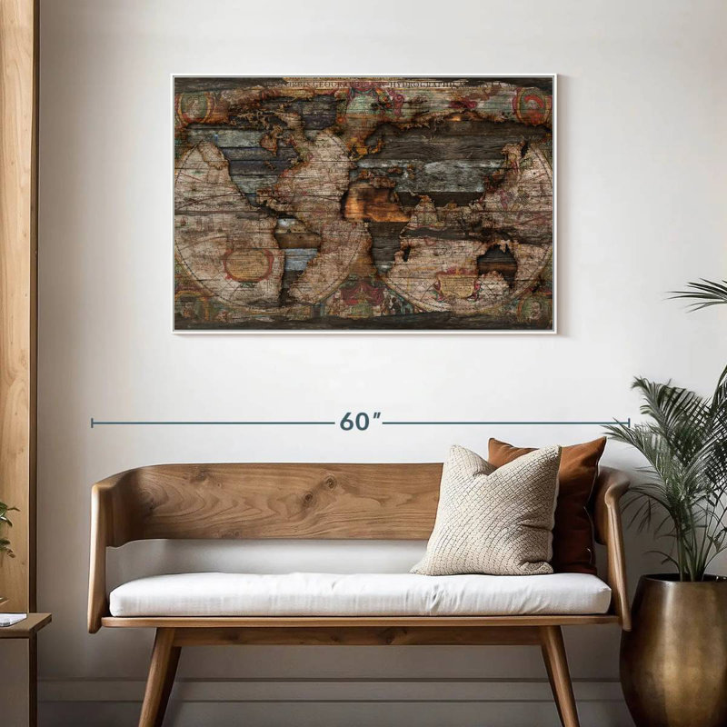 Reclaimed Begley, Floating Frame White, 43" X 29"