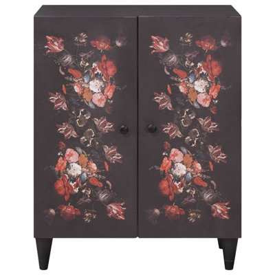 Solid Wood Rectangle Accent Cabinet