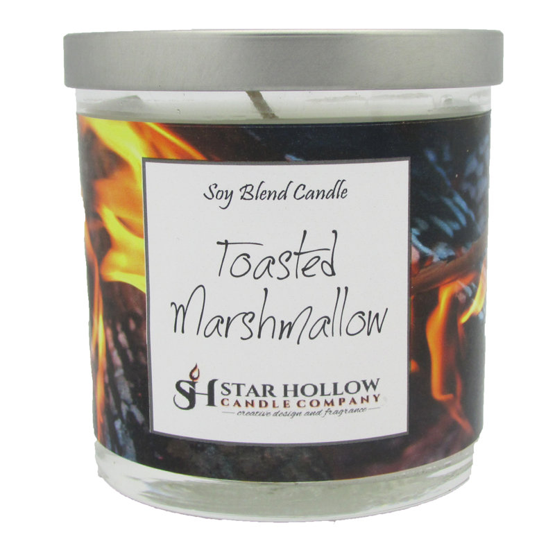 Toasted Marshmallow Scented Jar Candle, 3.25" H x 2.75" W x 2.75" D