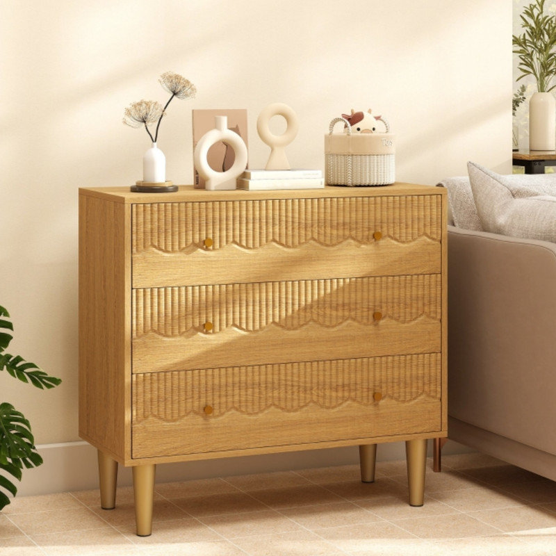 80 cm W Chest of 3 Drawers