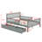 Storage Bed Frame For Kids, Wood Bed With 2 Drawers,Platform Bed With Guardrails On Both Sides For Kids, Girls, Boys-284623385-284623388