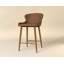 EVORA Upholstered Stool with Metal Frame
