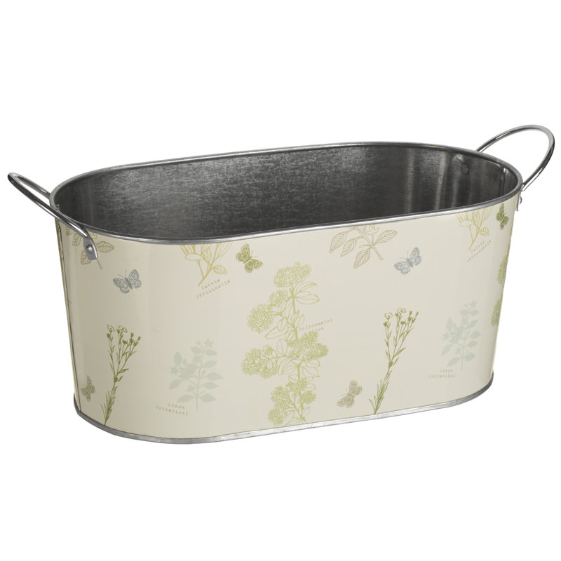 French Garden Metal Cachepot