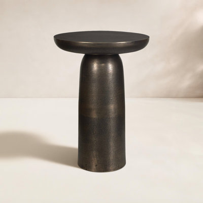 Delsie Round Outdoor Side Table , 15 " W 15 " D