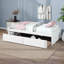 Lit simple avec rangement, lit de jour en bois avec tiroirs de rangement, lit capitaine fonctionnel pour les petites pièces-1162368069