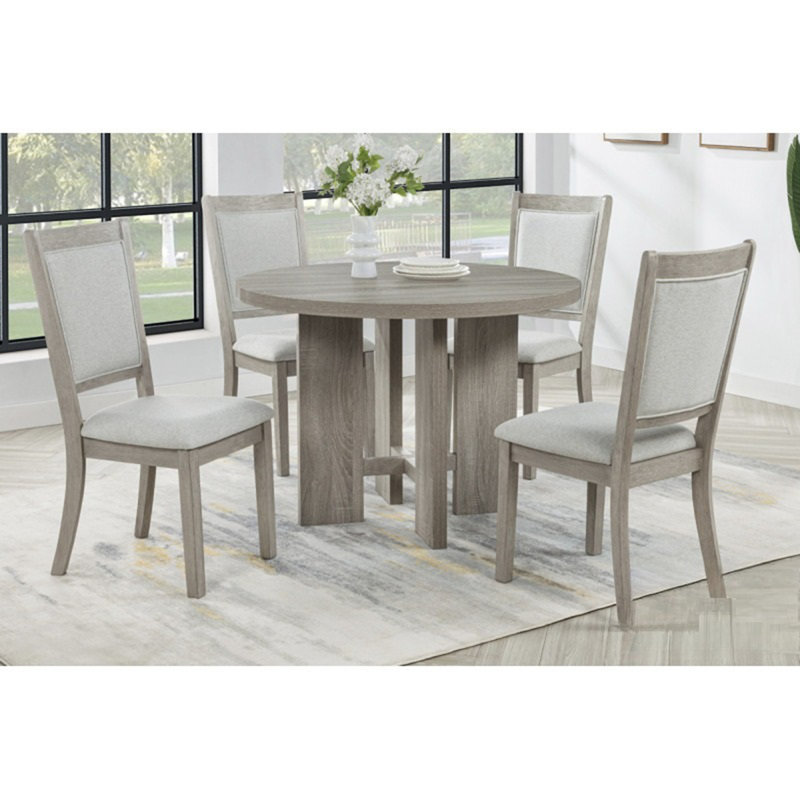 Farmhouse Style 5pc Round Dining Set