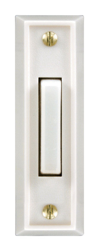 White Push Button Doorbell