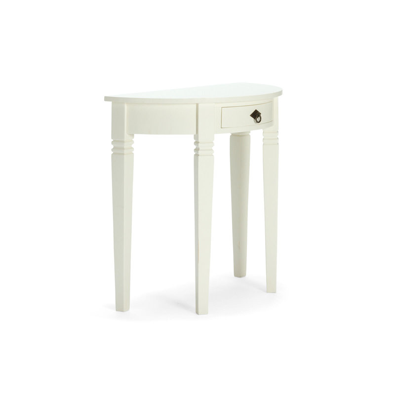 Devonport 80cm Solid Wood Console Table, White