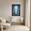 Art mural sur toile «Glowing Blue Vase In Floral Archway»-845583247