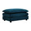 Canapé modulaire en chenille de couleur bleue avec coussin éponge