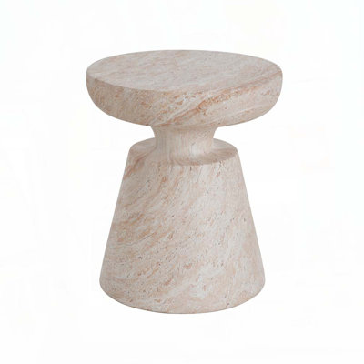 Jacqueline Lightweight Concrete MGO Side Table