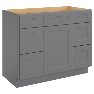 Cozy Design 34.5'' H Plywood Sink Base Cabinet Ready-to-Assemble