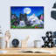 «Howling Moon» par Bridget Voth, art mural en verre acrylique-2147341899