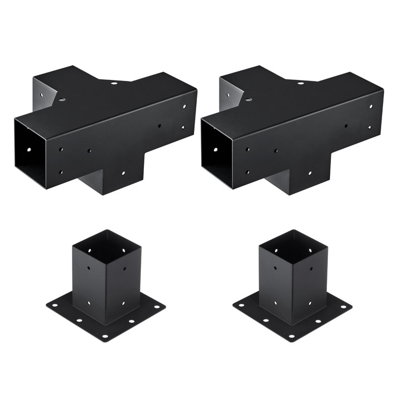 Quincaillerie en acier noir Stellweilan Tessberg, H 10 po x l 15 po x P 16 po
