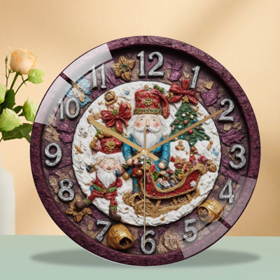 Horloge murale de Noël 12 po