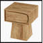 Table de bout 21,6 po, petite table d'appoint avec tiroir de rangement