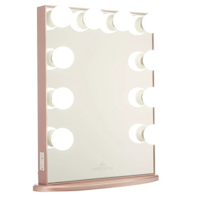 Hollywood Glow XL Lighted Makeup Mirror With 12 Dimmable Frosted Lights