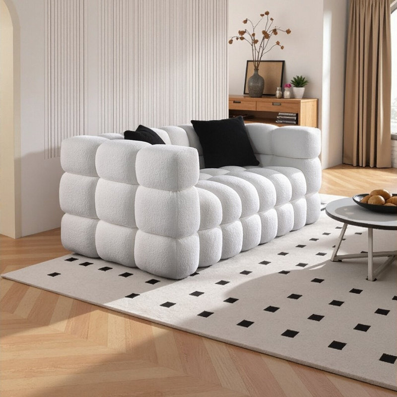 Canapé 2 places Plush, Blanc