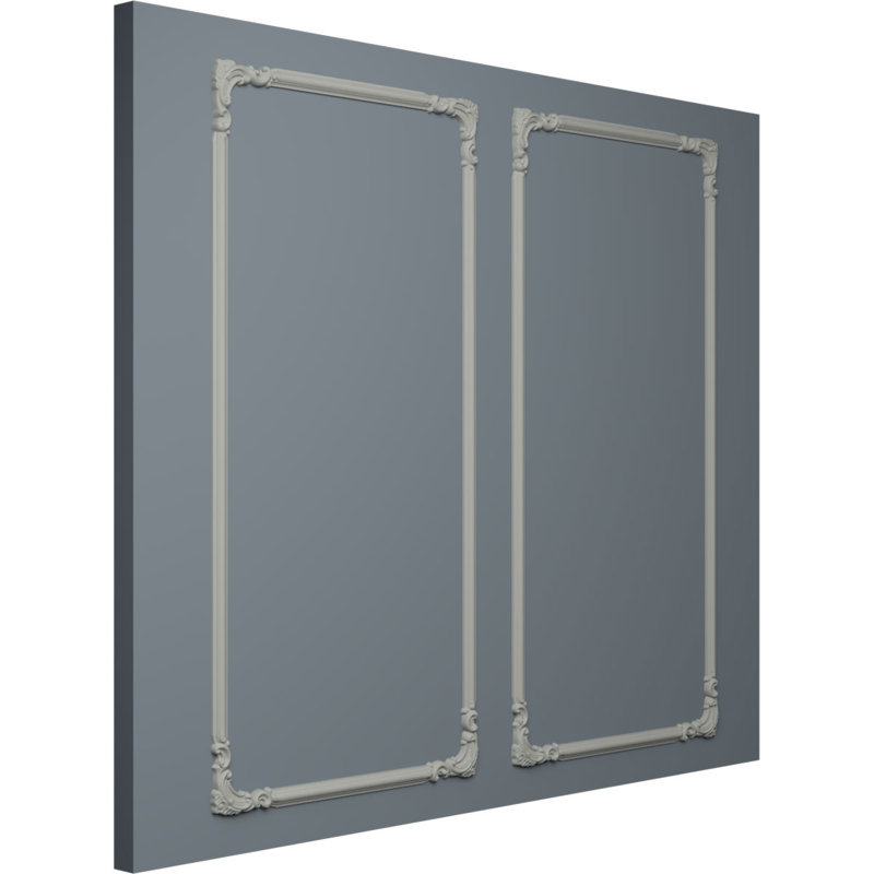 Ensemble de moulures Ashford (panneau simple), L 24 po x H 48 po, Double