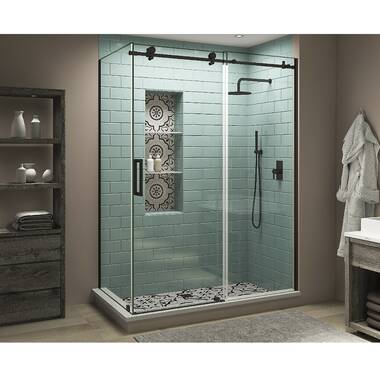 Aston Moselle 60-in x 75-in Clear 3/8-in Shower Glass Panel at