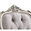 Paire de chaises d'appoint 2 - Platine antique, beige, boutons de 2 chaises à couronne subtile, salle à manger