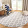 Rodgers Hand Woven Flat Weave Banana Silk/Wool/Cotton Geometric Rug in Ivory/Light gray