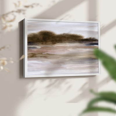 Baie automnale - reproduction encadrée - réarmable