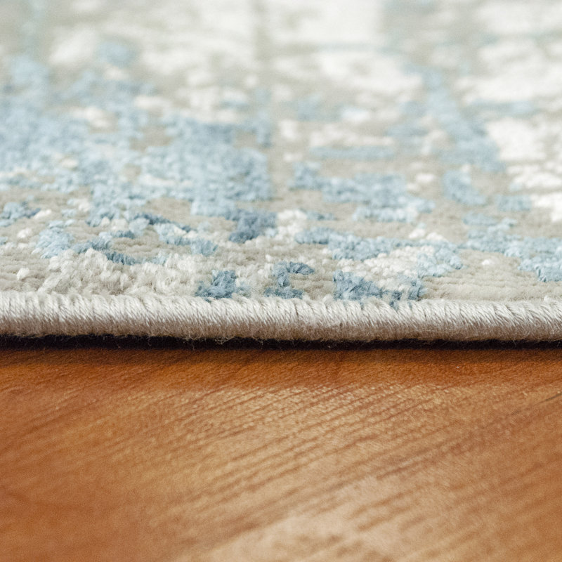 Tapis bleu Diaonetta, Rectangle 6 pi 7 po x 9 pi 6 po