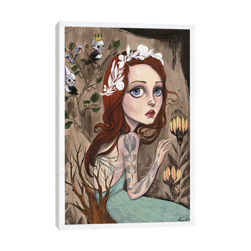 This Time Tomorrow by Sandi Calistro - Painting on Canvas, White Framed, 66.04 cm H x 45.72 cm W