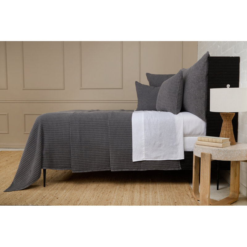 Zuma Waffle Blanket, Twin, Charcoal