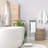 Bathroom Freestanding Towel Rack with 3 Swivel Bars