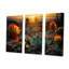 «Succulent Desert Cactus Field Burning Sunset» - ensemble d'art mural succulent-2070430358-2070430352