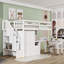 Lit mezzanine en bois avec tiroirs de rangement, escaliers, bureau et garde-corps-1796062951-1796062950