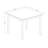 5 Piece Dining Table Set for 4 Includes a Square Kitchen Table and 4 Linen Fabric Dining Room Chairs, 36x36 Inch, Mahogany-1554522942-1505250888